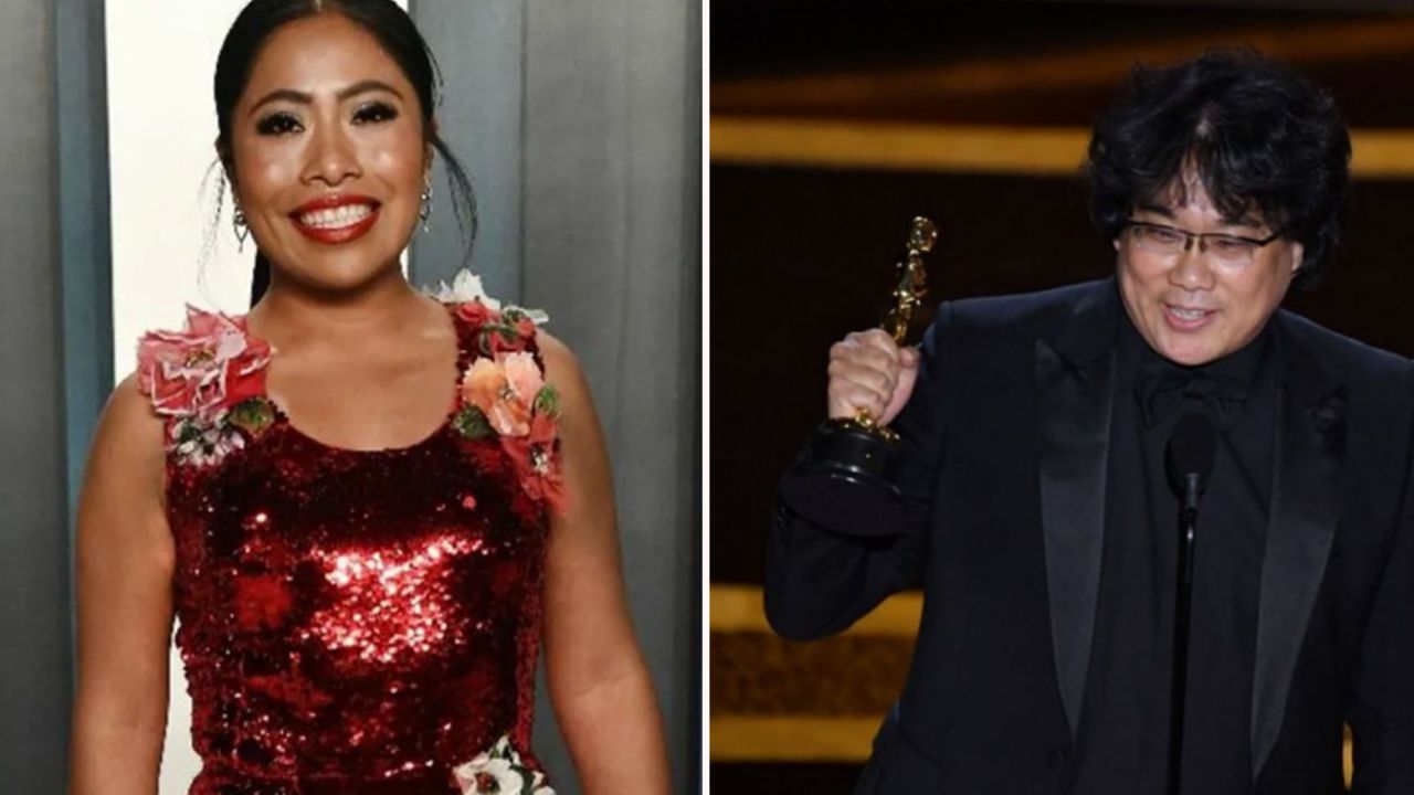¿Película a la vista? Yalitza Aparicio posa junto al director de ‘Parásitos’