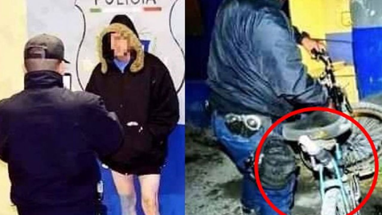 FOTO: Detienen a hombre desnudo en su bici con un consolador como asiento