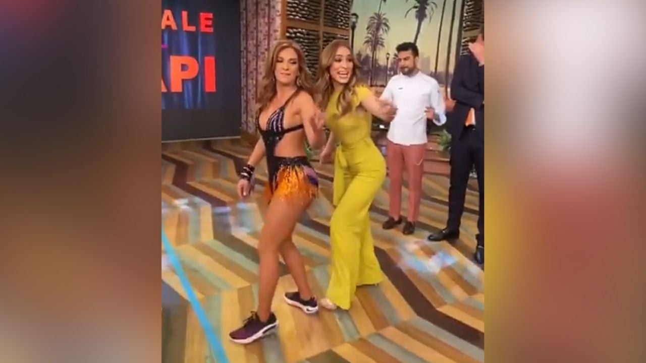 Durante sensual baile en ‘VLA’, Cynthia Rodríguez nalguea a Mariana Soane