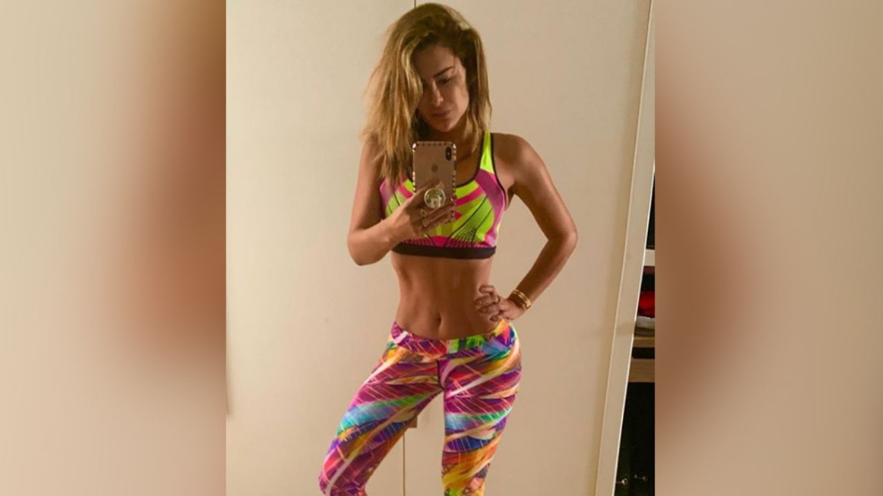Ninel Conde sube la temperatura al ejercitarse en ajustados leggings