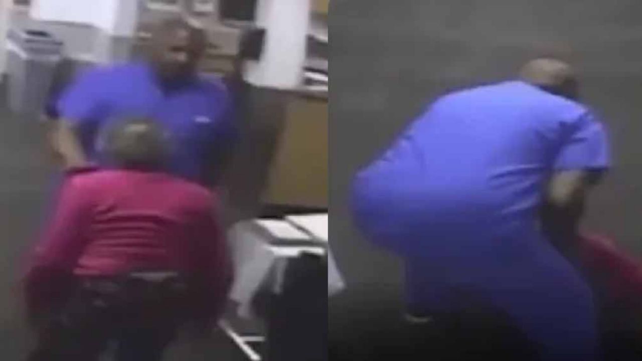 VIDEO: Violento enfermero agrede y lanza a anciana contra silla de ruedas