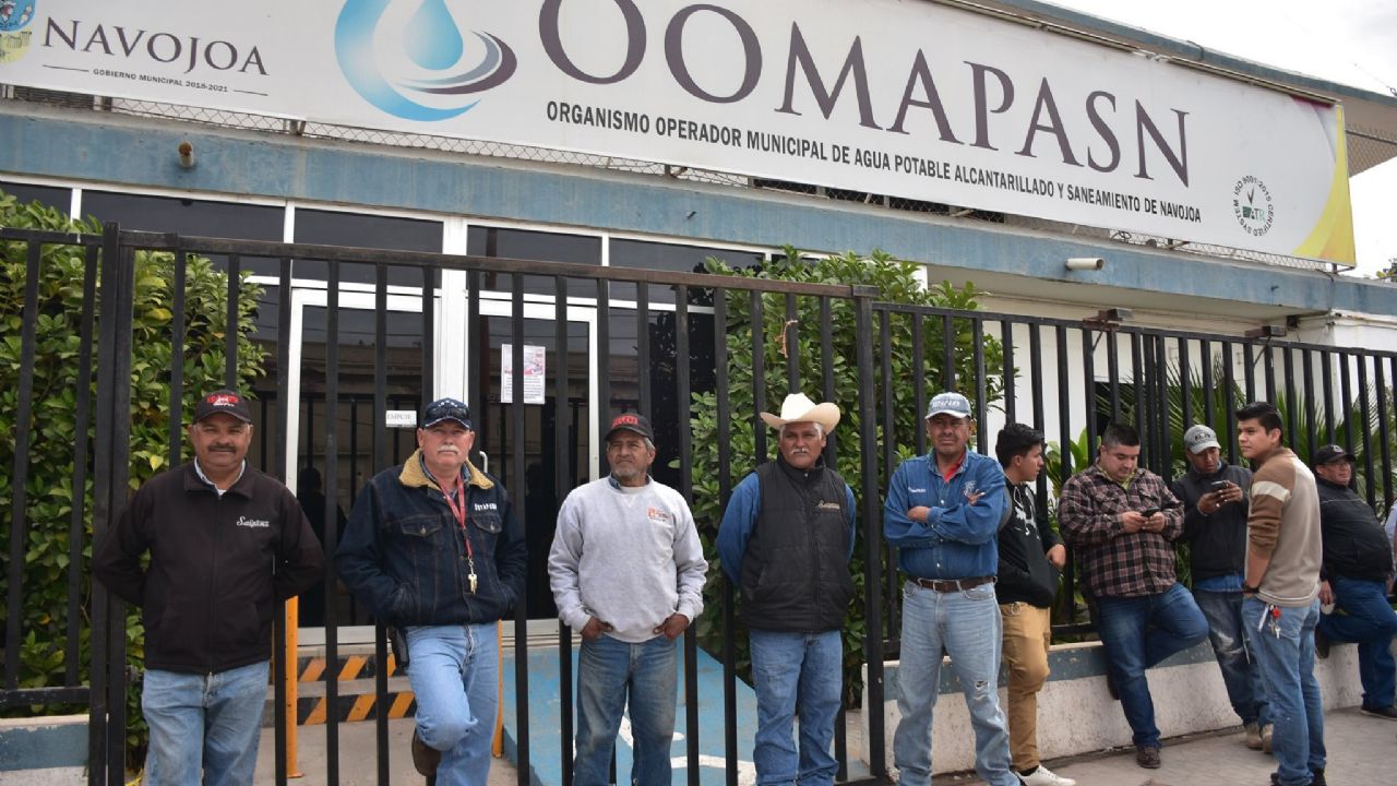 Trabajadores de Oomapas Navojoa toman de nuevo oficinas por despidos