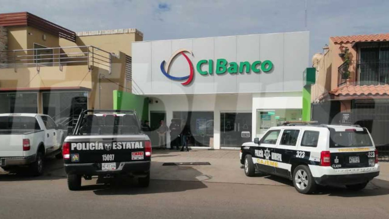 Se activa Código Rojo tras asalto en institución bancaria al norte de Obregón