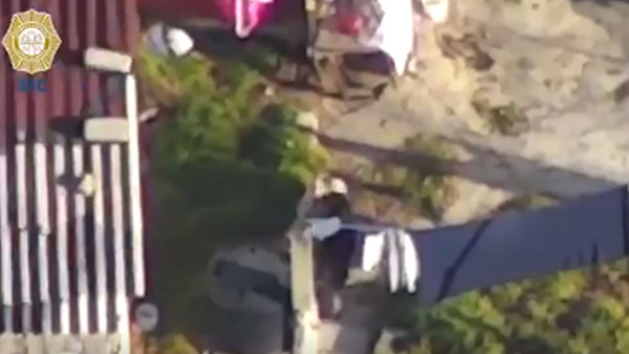 VIDEO: Así captó un dron el sitio donde se ocultaron los femincidas de Fátima