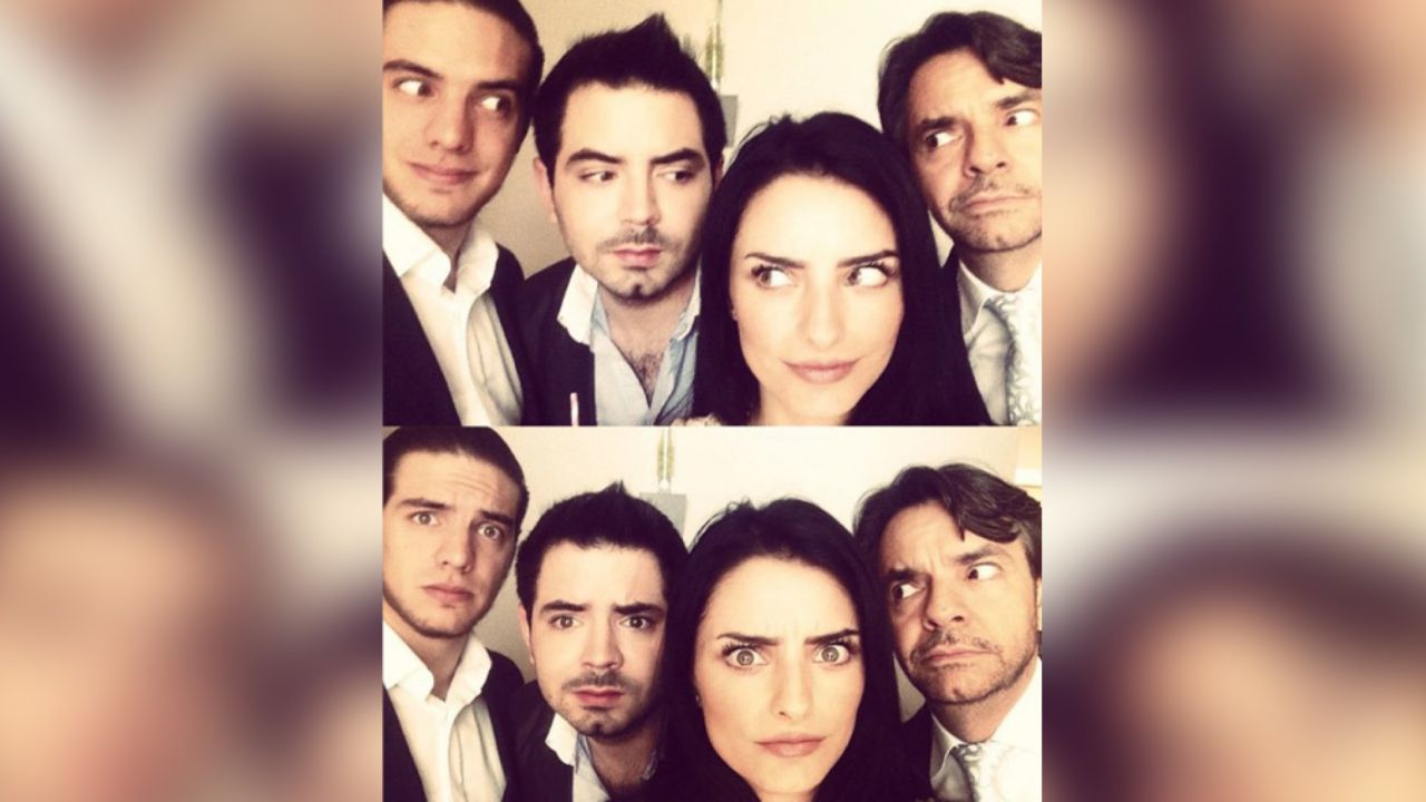 Foto de Aislinn, Vadhir y José Eduardo revela su ‘infeliz’ infancia con Eugenio