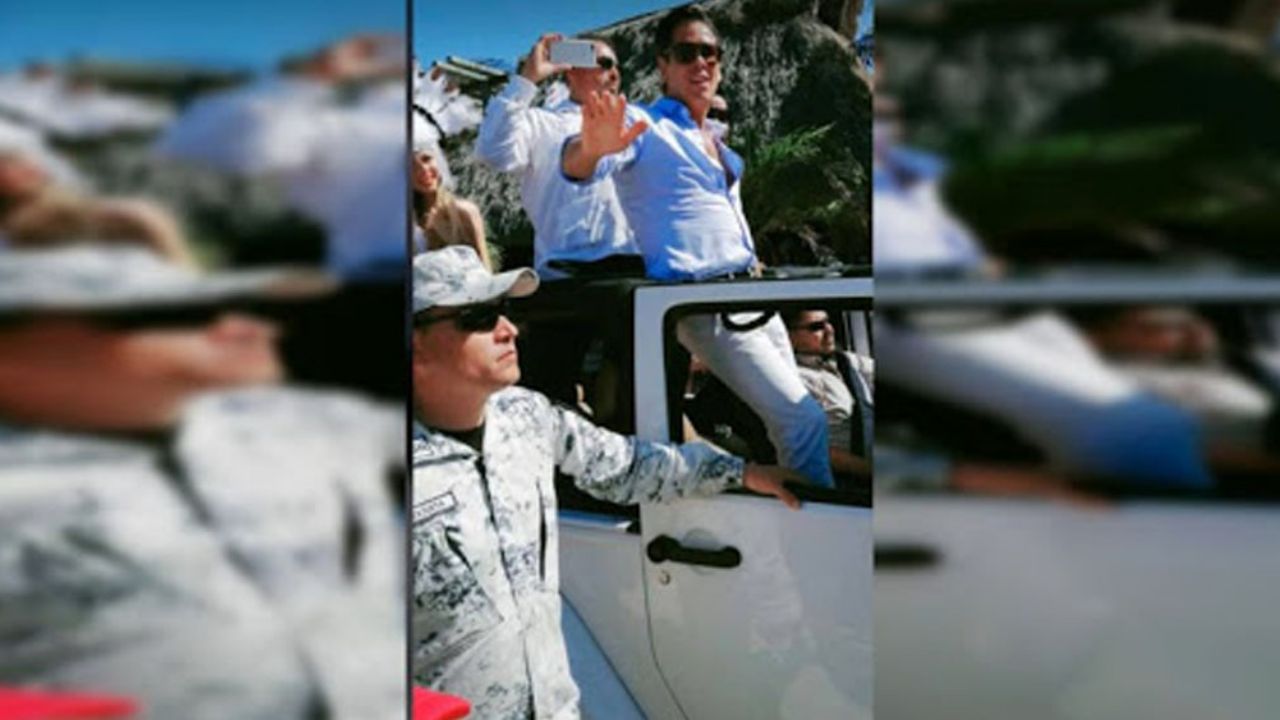 VIDEO: Roberto Palazuelos es escoltado por la Guardia Nacional en Yucatán