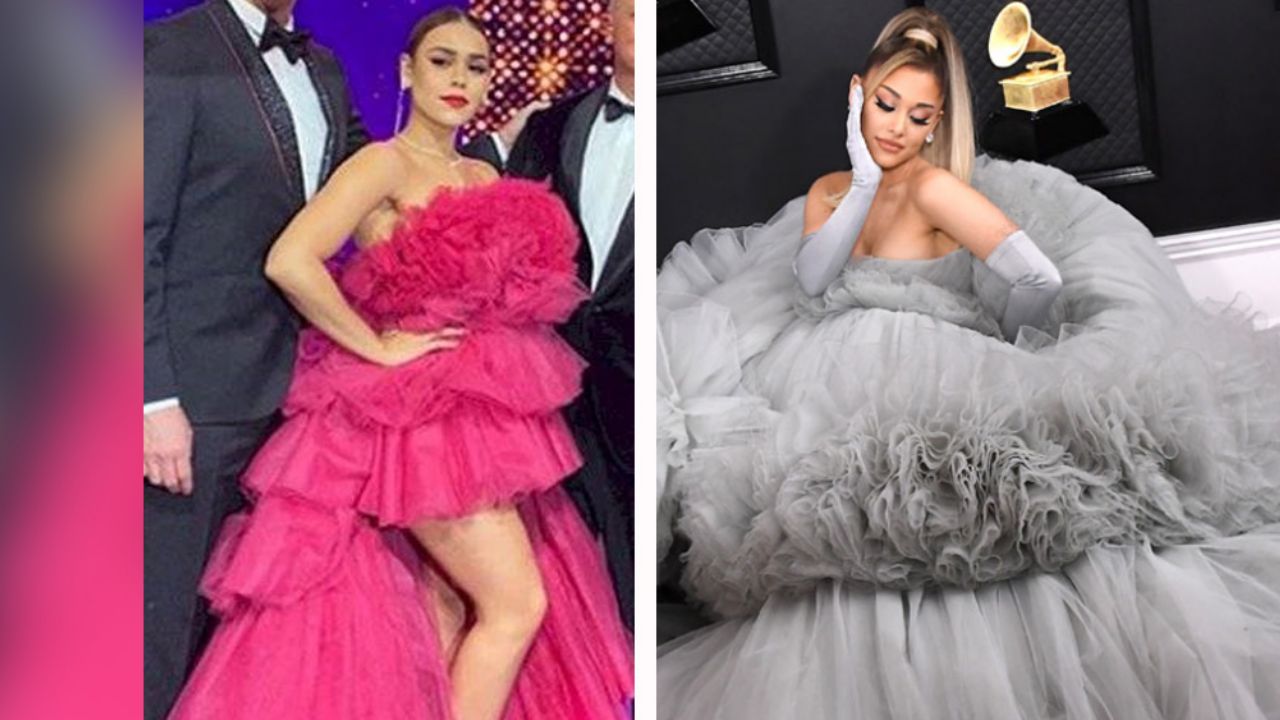 Danna Paola desata memes por el vestido rosa que lució en ‘La Academia’