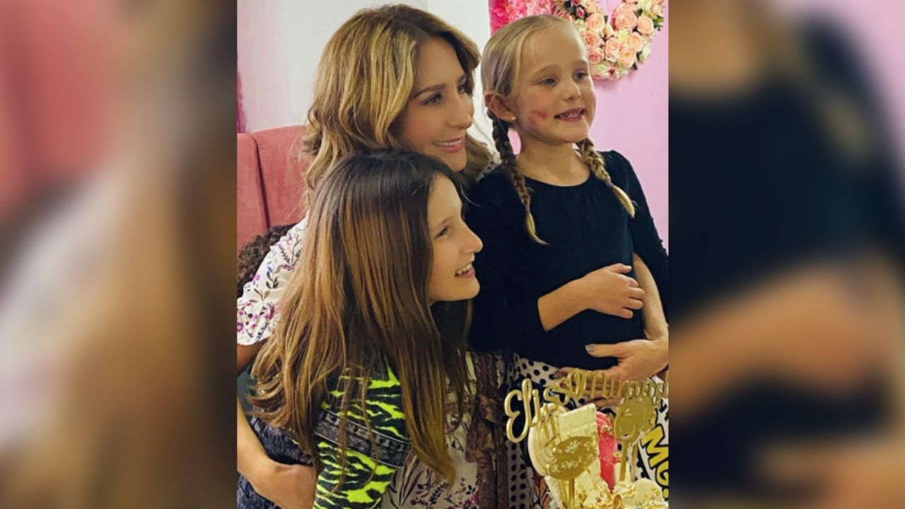 Geraldine celebra el cumpleaños de sus hijas ante la ausencia de Gabriel Soto