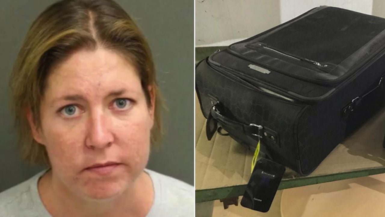 Dentro de una maleta, mujer en EU es detenida por dejar morir a su pareja