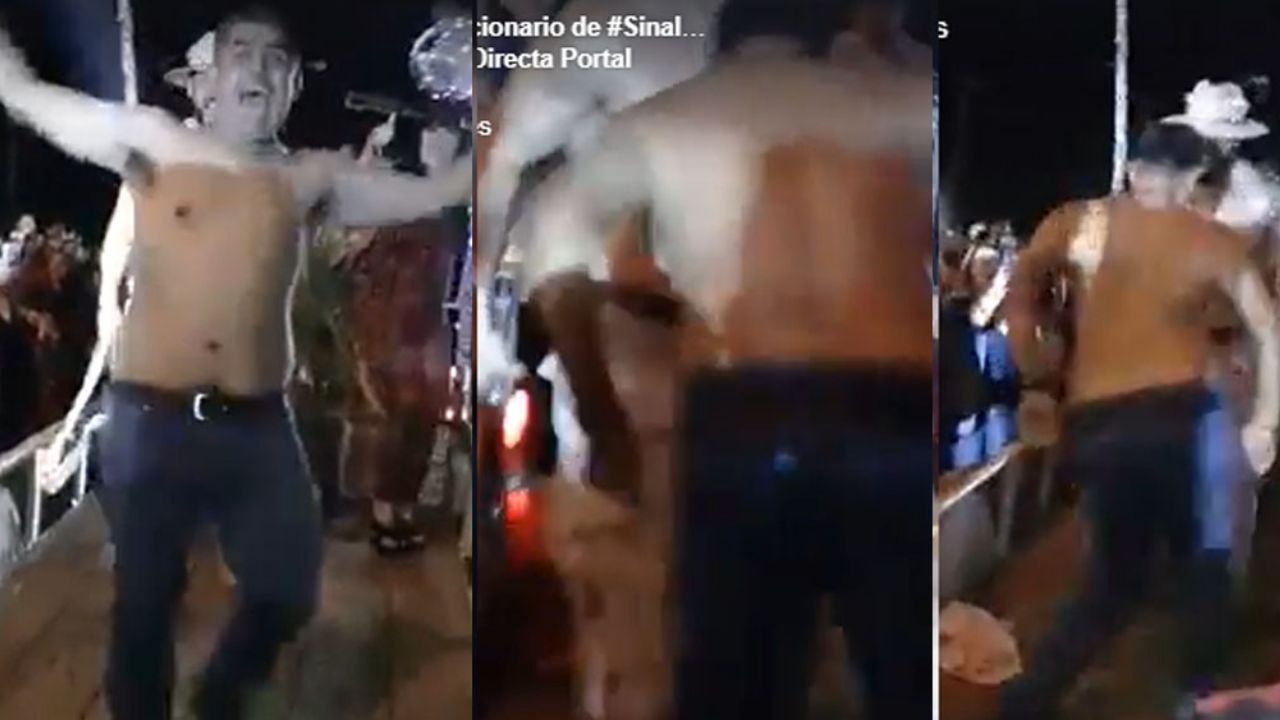 (VIDEO) “¡Échale!”: Funcionario de Sinaloa baila semidesnudo en carnaval