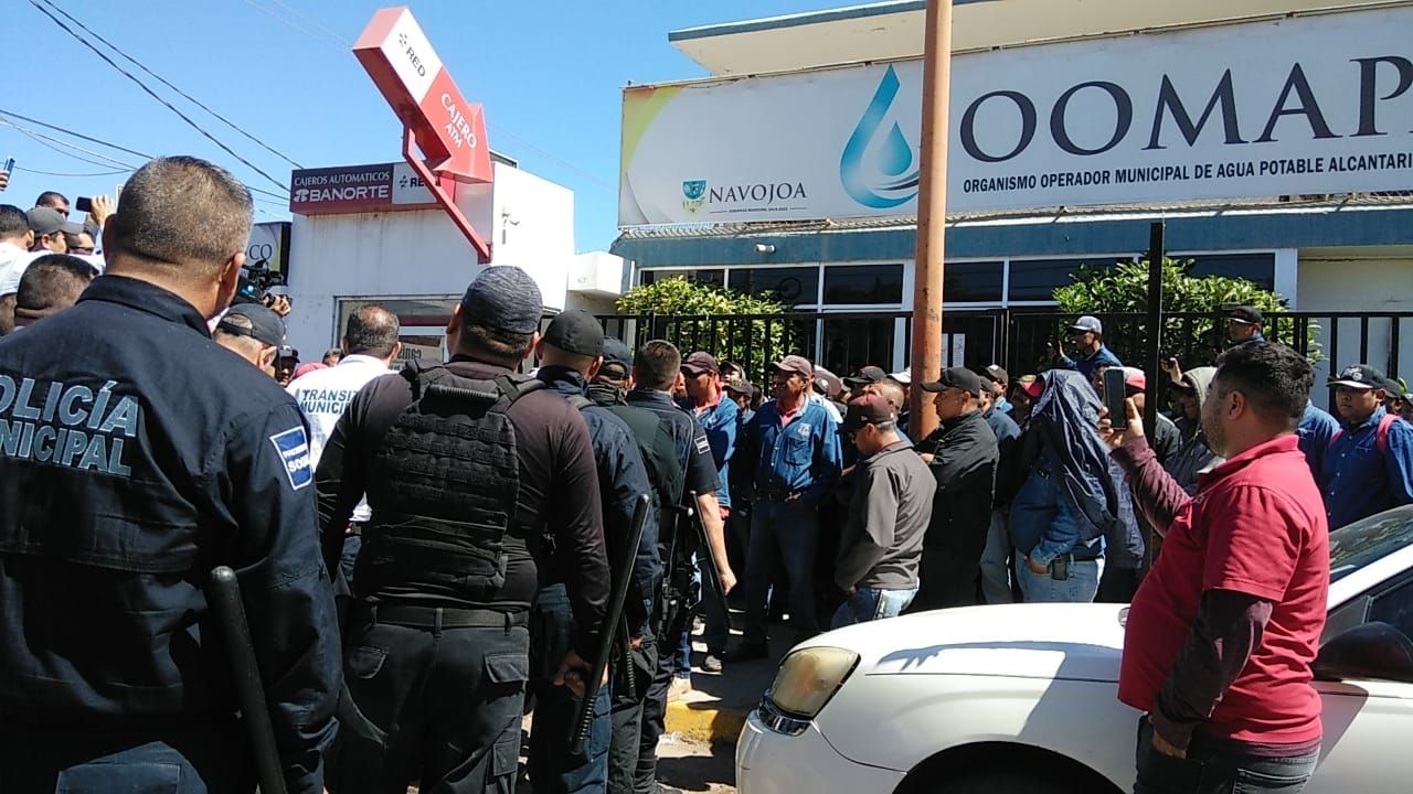 En Navojoa usan a la policía como grupo de choque contra sindicalizados