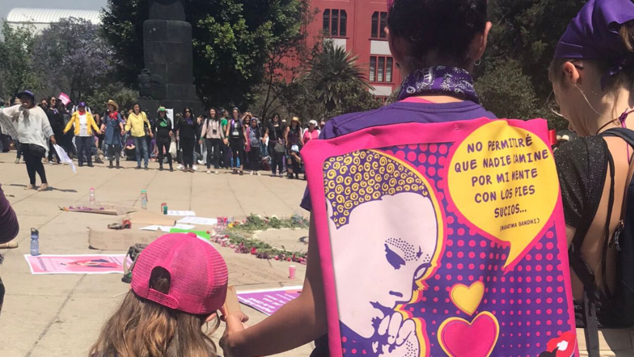 Así se vive la marcha del 8 de marzo 2020 en la CDMX rumbo al Zócalo