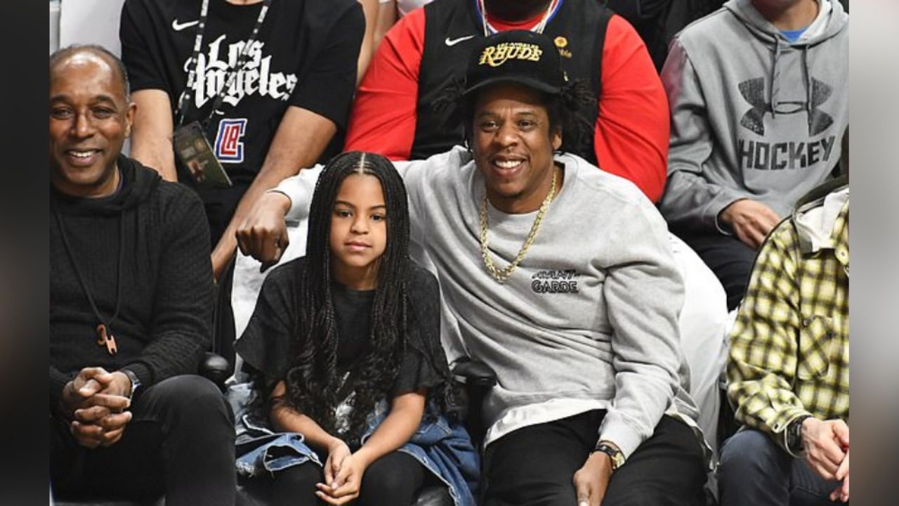Momento de padre e hija: Hija de Beyoncé disfruta partido junto a Jay-Z