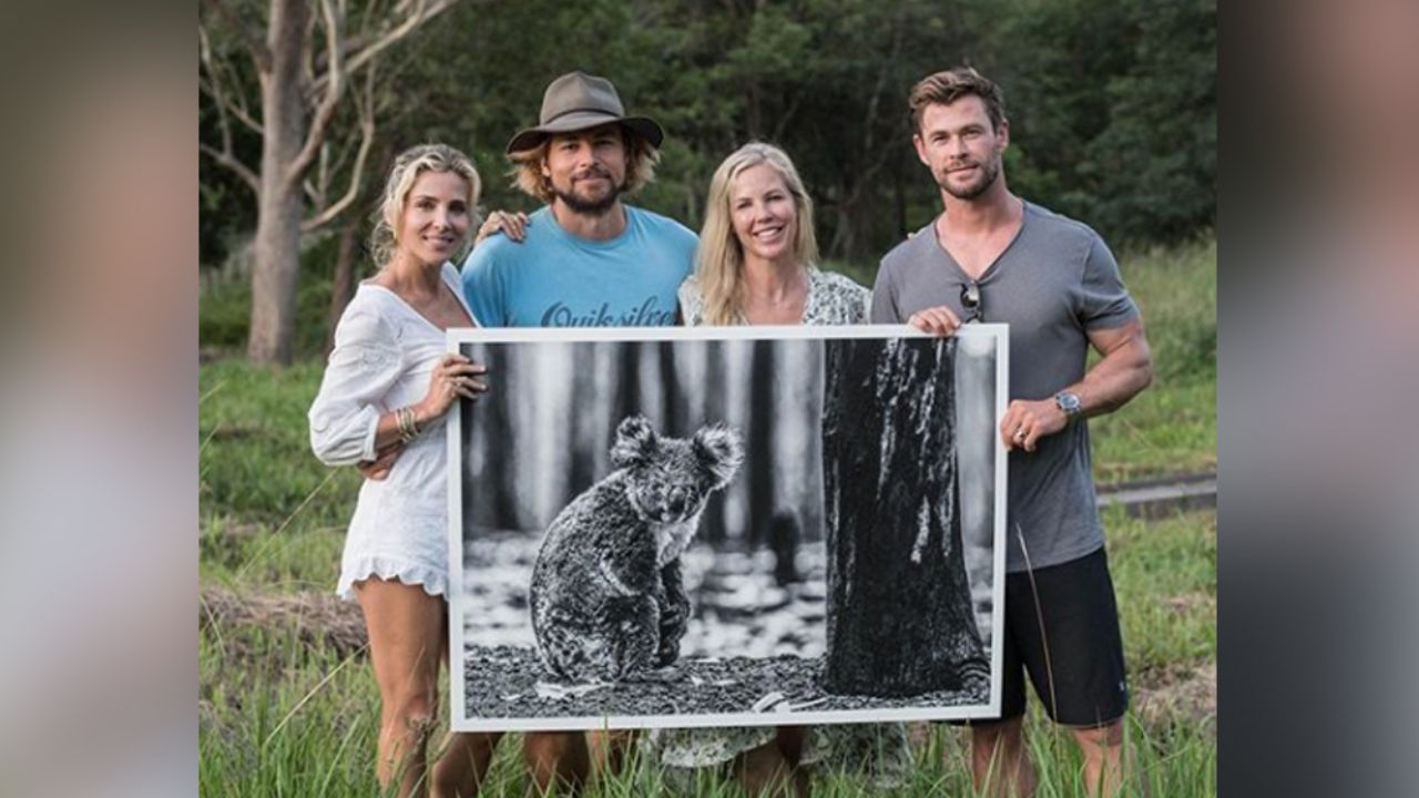 Chris Hemsworth enternece Instagram con foto al lado de pequeño koala