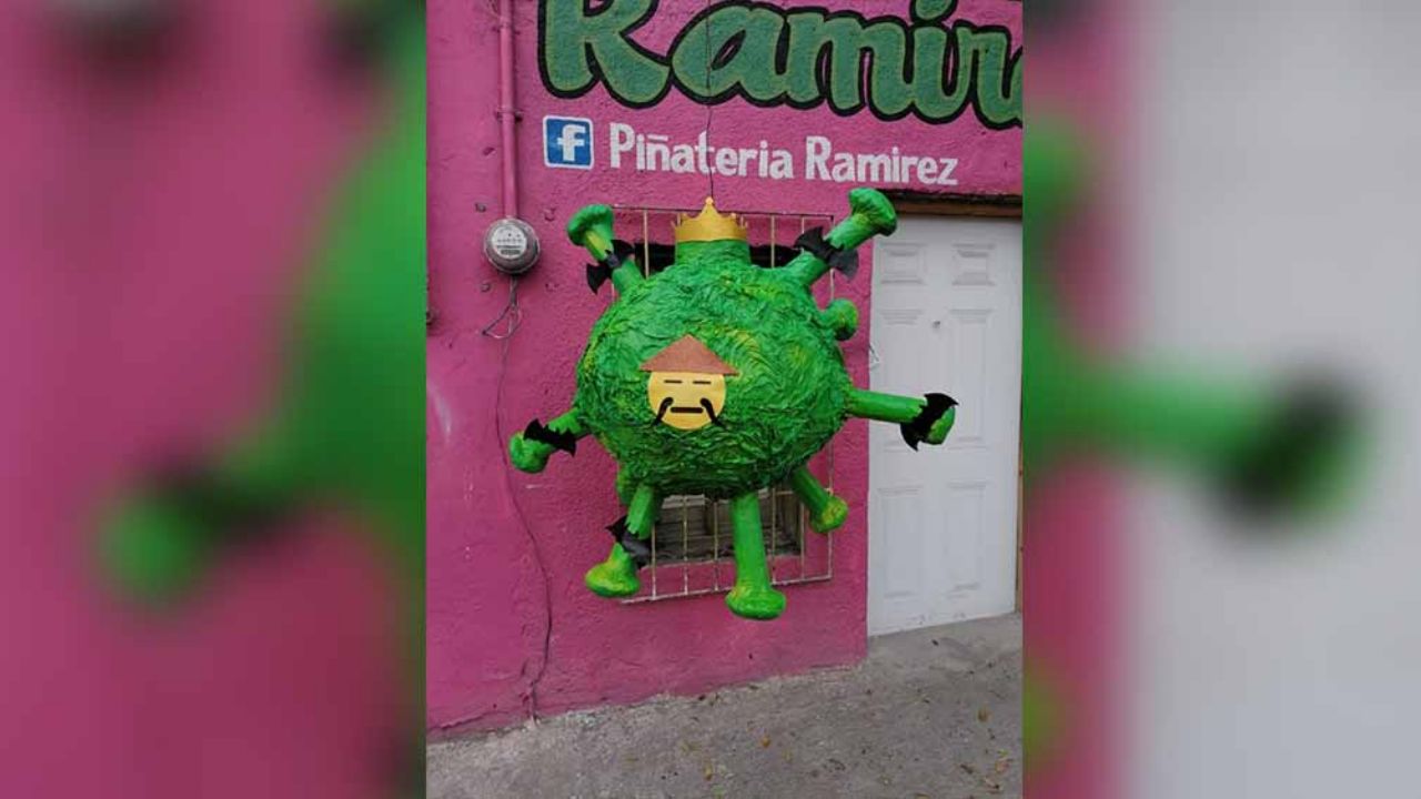 VIRAL: Tras la cumbia, la botarga y el carnaval, llega la piñata del coronavirus