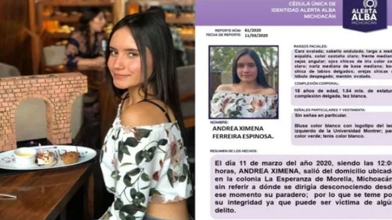 Desaparece Andrea Ximena, de 18 años, en Michoacán; temía ser asesinada