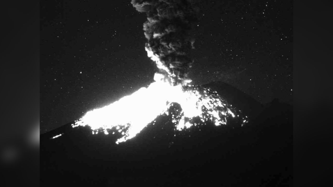 Popocatépetl continúa en alerta tras registrar dos nuevas explosiones