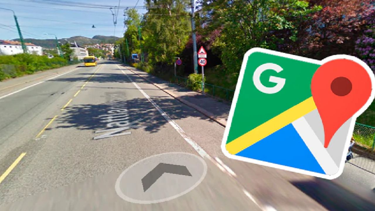 FOTOS: Google Maps capta a mujer al hacer extraña acción con su mascota