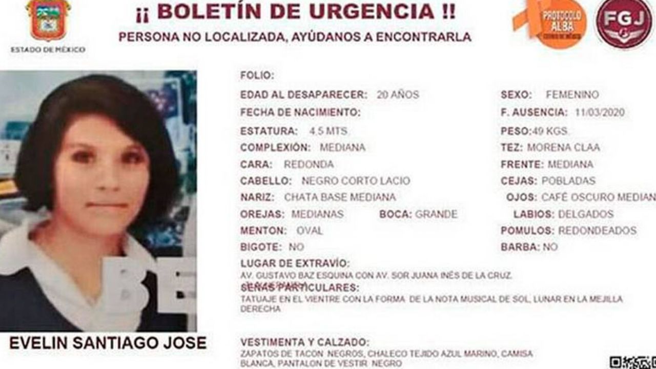 Hallan a Evelin ultrajada y muerta en barranca del Edomex, tras desaparecer