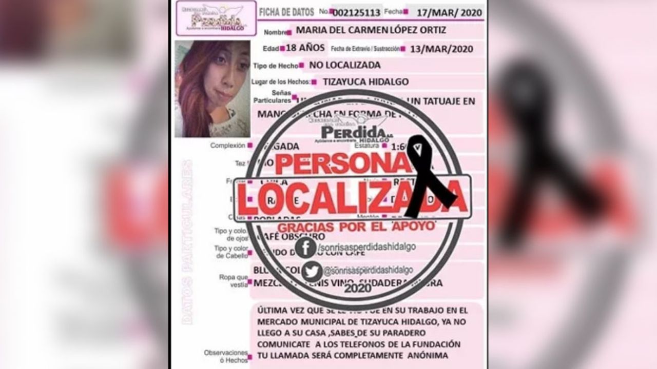 A María del Carmen le dicen Carmelita de cariño; la violaron y asesinaron