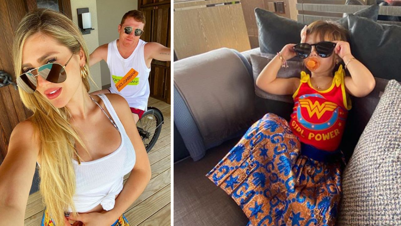 Canelo Álvarez y su novia son criticados por “poner en riesgo” a su hija para una foto
