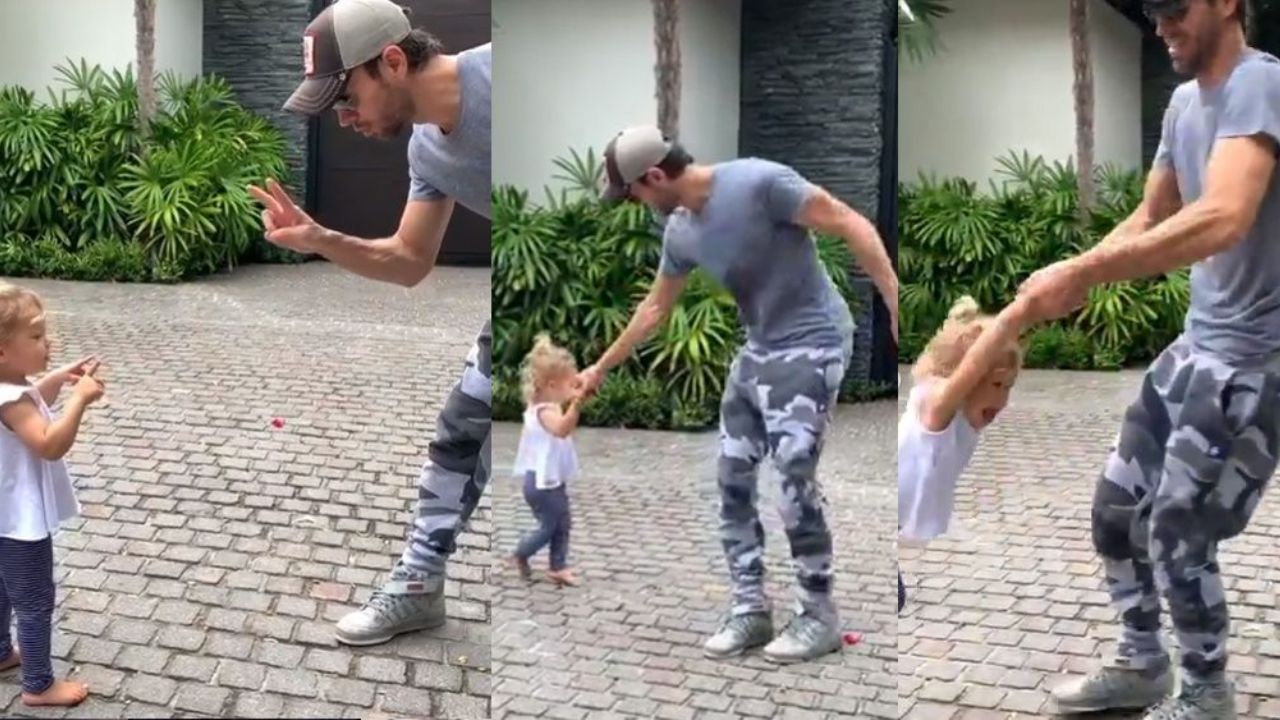 Lo más tierno del día: Enrique Iglesias muestra la dulce carcajada de su hija