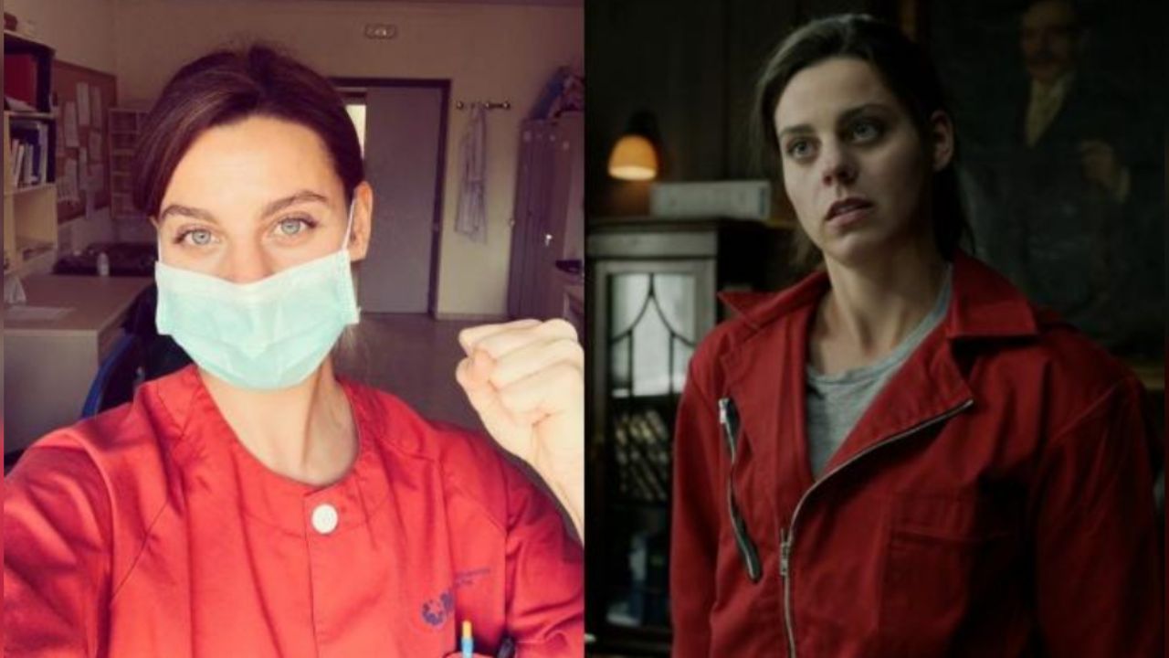 Actriz de ‘La Casa de Papel’ se viste de enfermera y ayuda a víctimas de Covid-19
