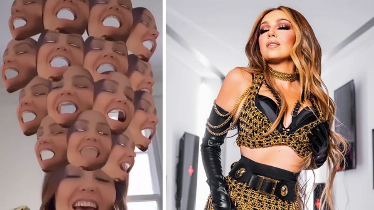 “¿Qué tiene en la cabeza”: Thalía sube raro video y fans cuestionan su salud