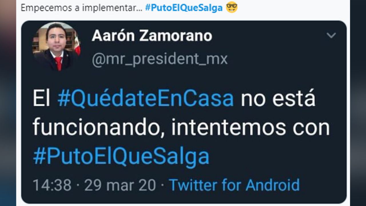 “Pu… el que salga”: Mexicanos crean divertida campaña para no salir de casa