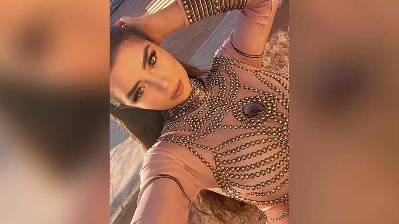 Demi Rose hipnotiza Instagram al modelar un imponente vestido rojo
