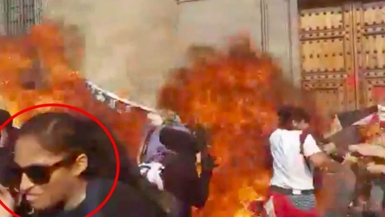 Aparece la mujer señalada por lanzar bomba molotov en marcha feminista