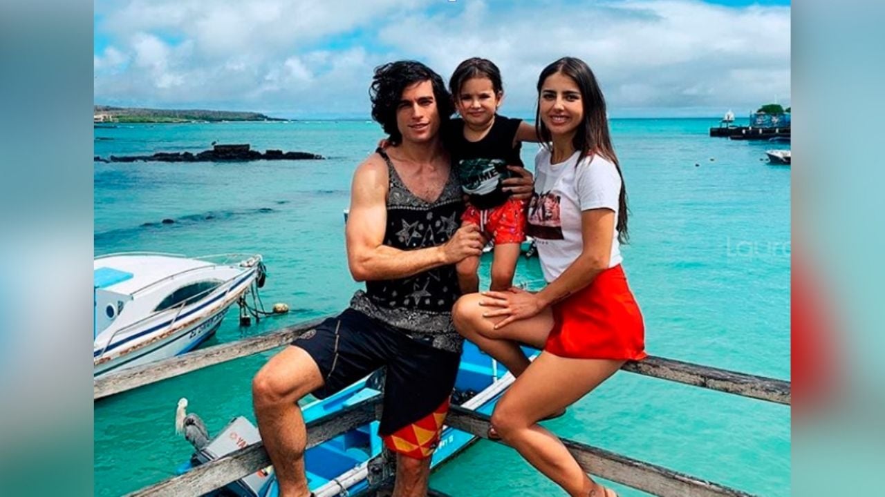 Michelle Renaud y Danilo Carrera se ejercitan con Marcelo durante la cuarentena
