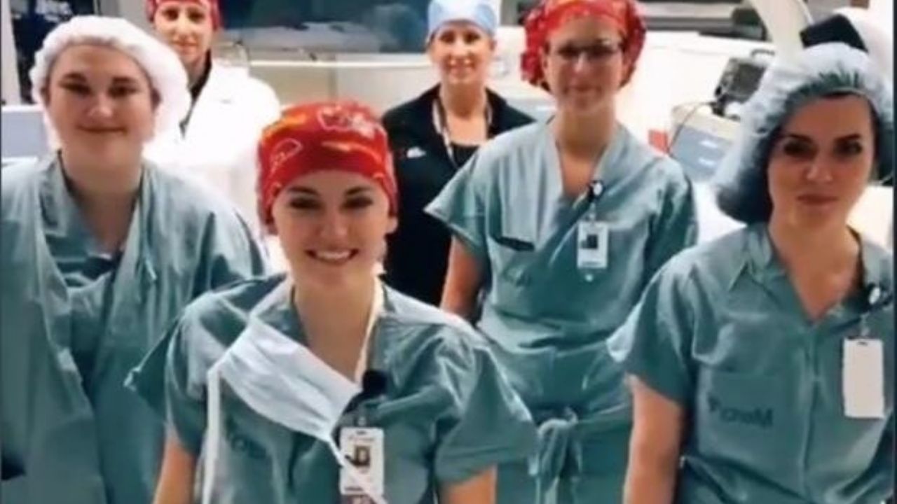 Tienes que verlo: Enfermeras hacen esto para animar a pacientes con Covid-19 en EU