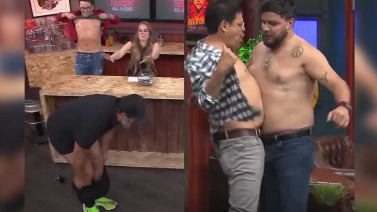 ¡Conductores de Televisa se desnudan! ‘El Burro’ y Paul Stanley terminan humillados