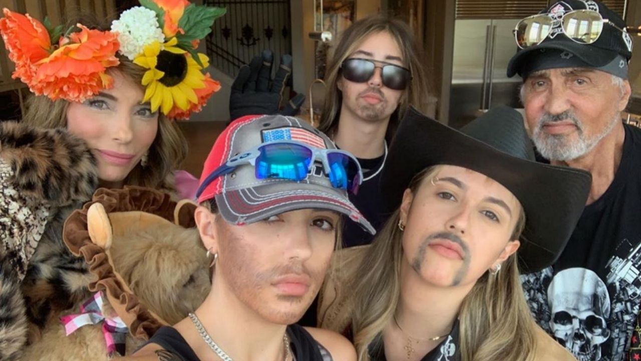 Se burlan de Sylvester Stallone y su familia por caracterizarse de ‘Tiger King’