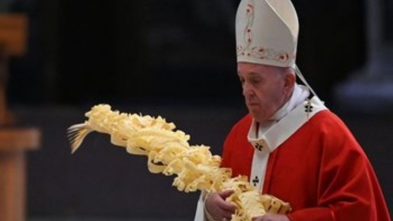 Coronavirus llega al Vaticano: Papa Francisco celebra el domingo de ramos