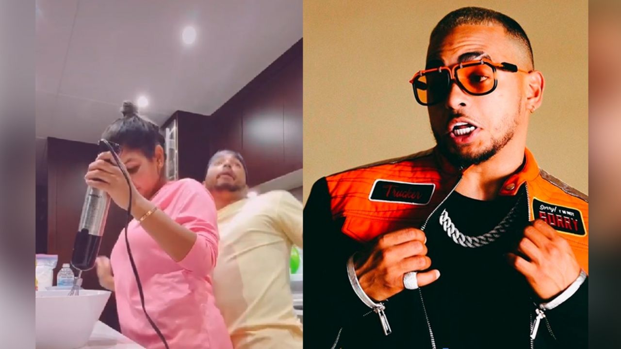 Ozuna ‘prende’ Instagram al ‘perrearle’ por la espalda a su esposa en la cocina