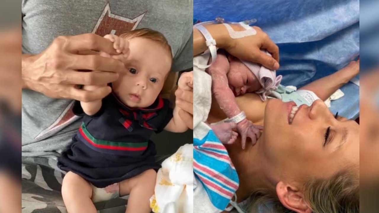 Tras tierno baile padre e hija, pareja de Enrique Iglesias revela foto inédita de su bebé