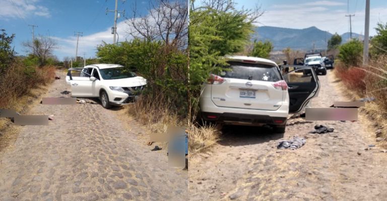 Los cuerpos quedaron tendidos sobre la carretera