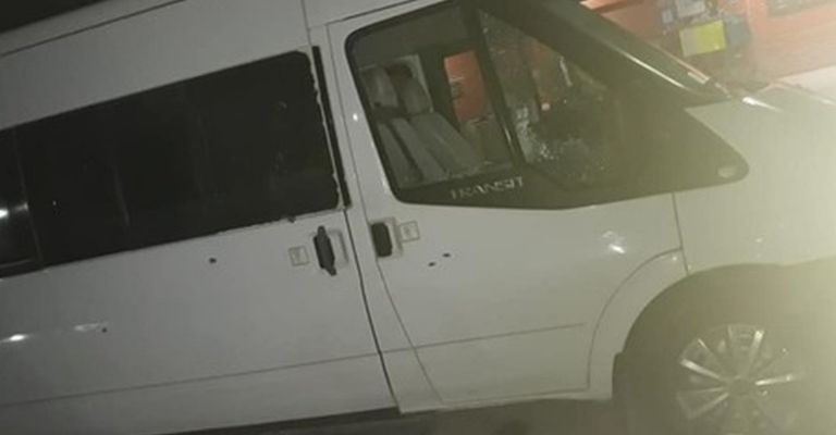 Van donde viajaba el alcalde Durón Gómez 