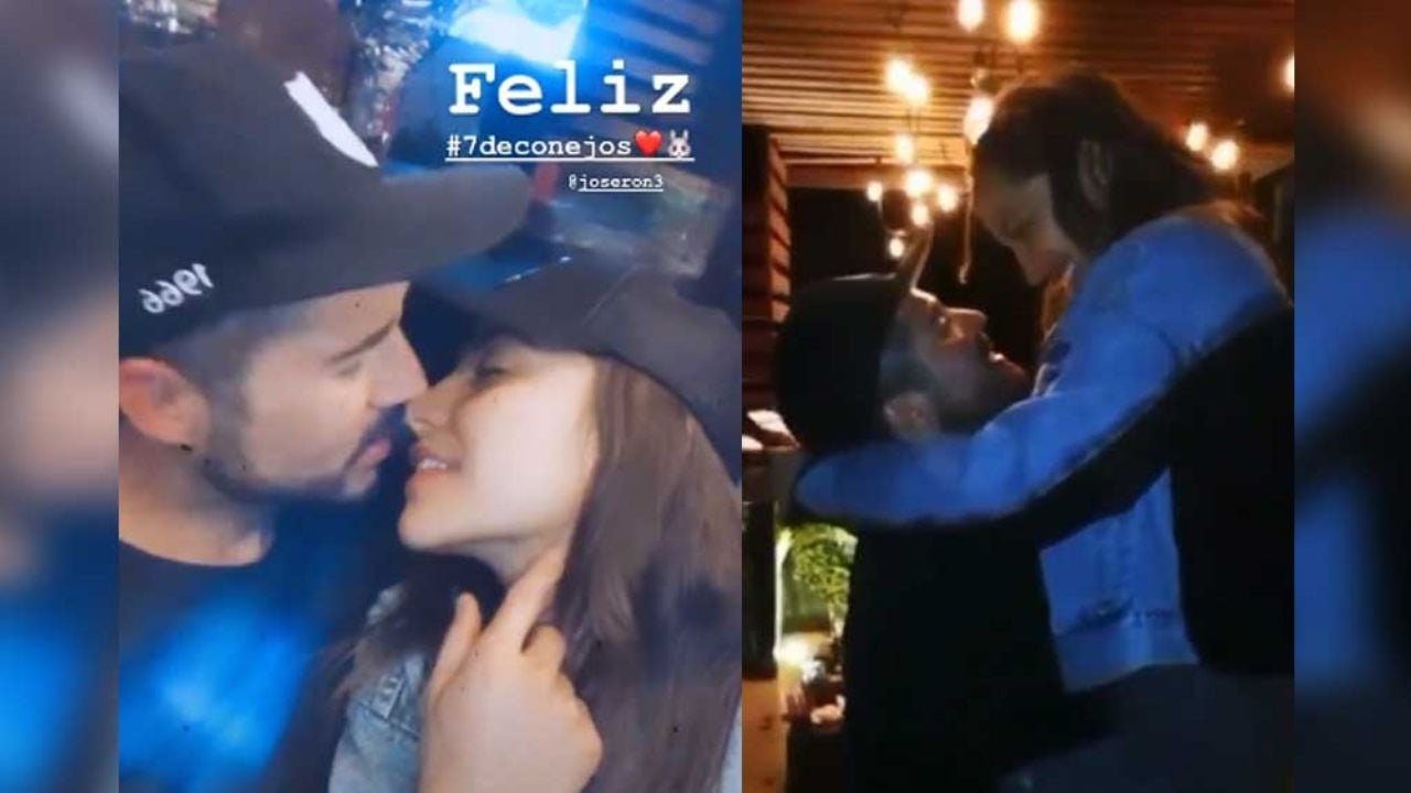 Lejos por Covid-19, José Ron y Jessica Días festejan noviazgo con apasionados clips