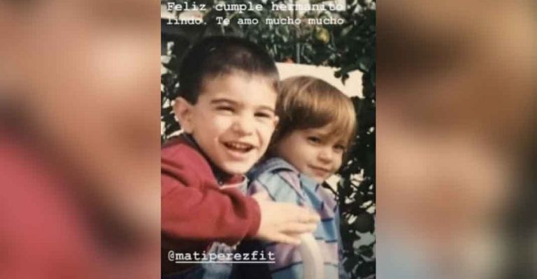 Sol Pérez junto a Matías