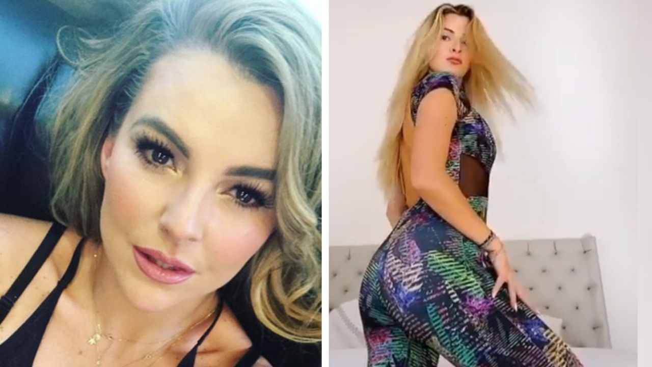 Marjorie de Sousa presume el atuendo con el que se ejercita en la cuarentena
