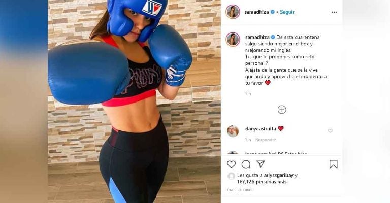 Publicación de Samadhi Zendejas en Instagram