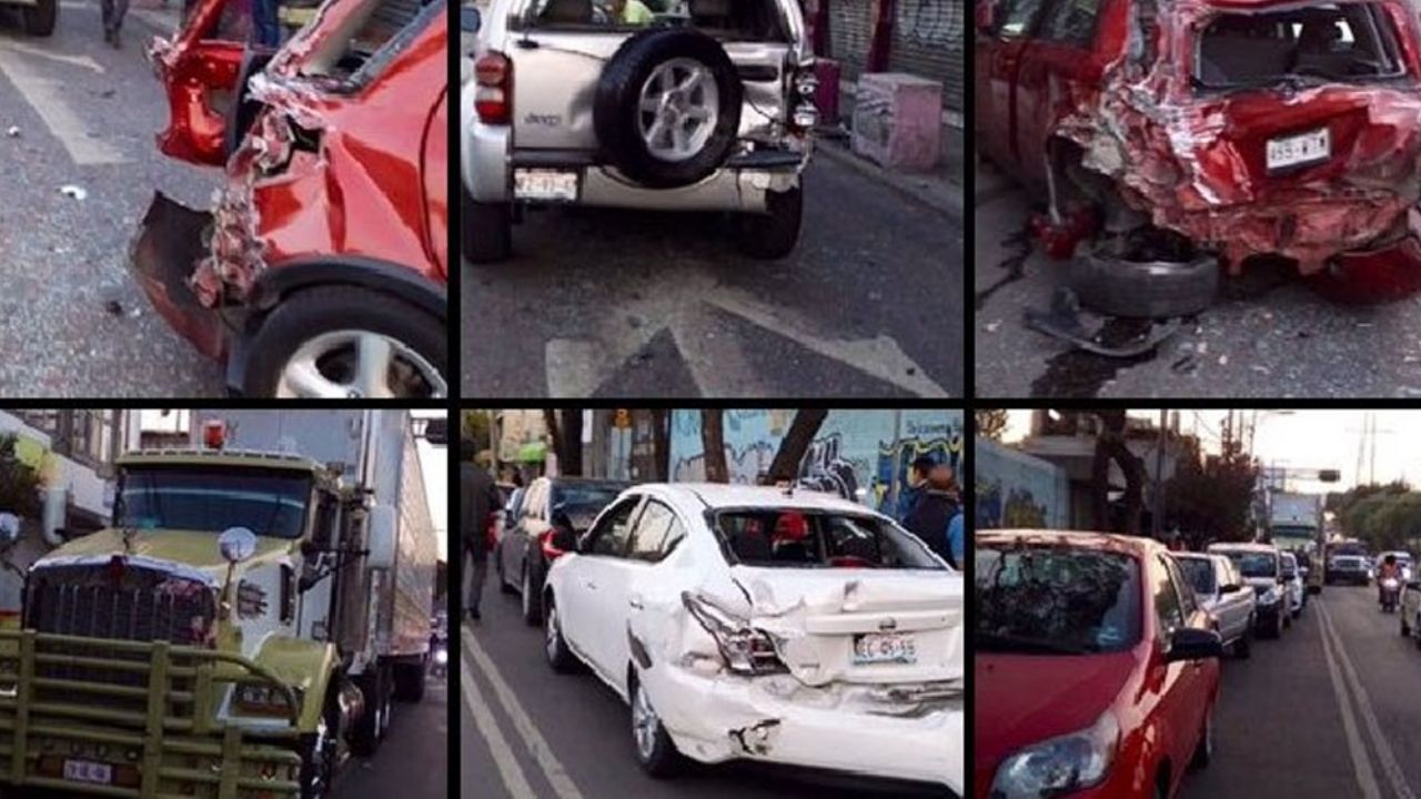 VIDEO: Tráiler embiste a ocho vehículos en CDMX; hay labores de rescate