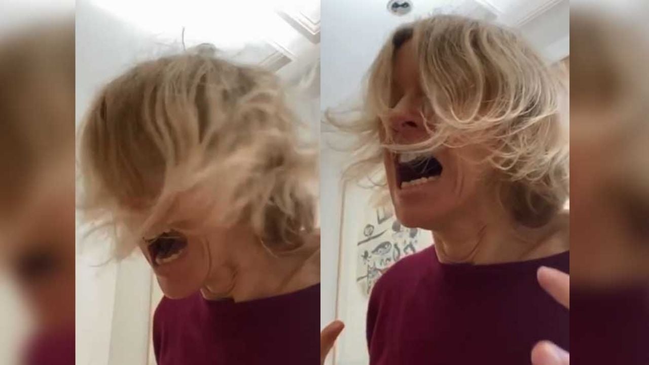 VIDEO: ¡Enloquecida! Famosa actriz muestra su histeria por la cuarentena