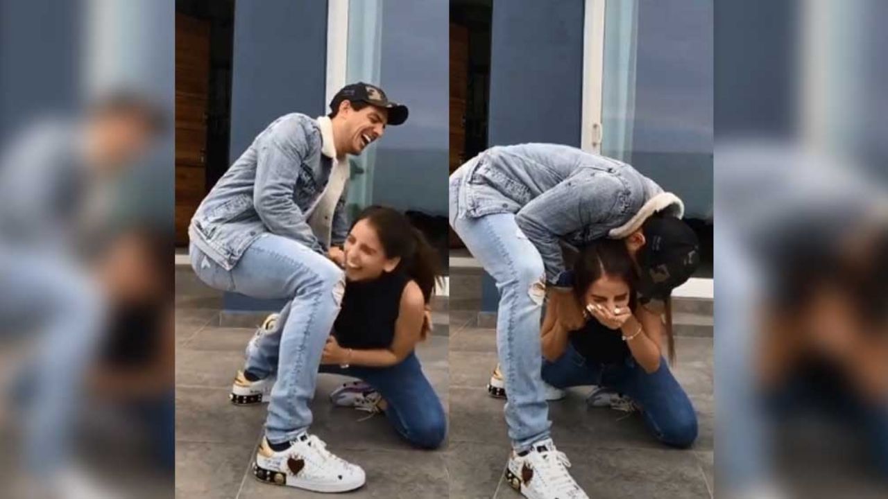 VIDEO: TikTok acaba mal y Vadhir Derbez casi le rompe la nariz a su ‘conquista’