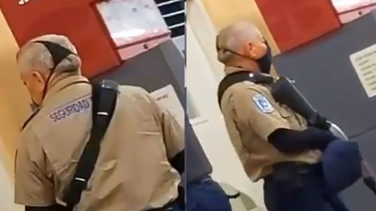 VIDEO VIRAL: Custodio usa tanga como cubrebocas para ‘evitar’ el Covid-19