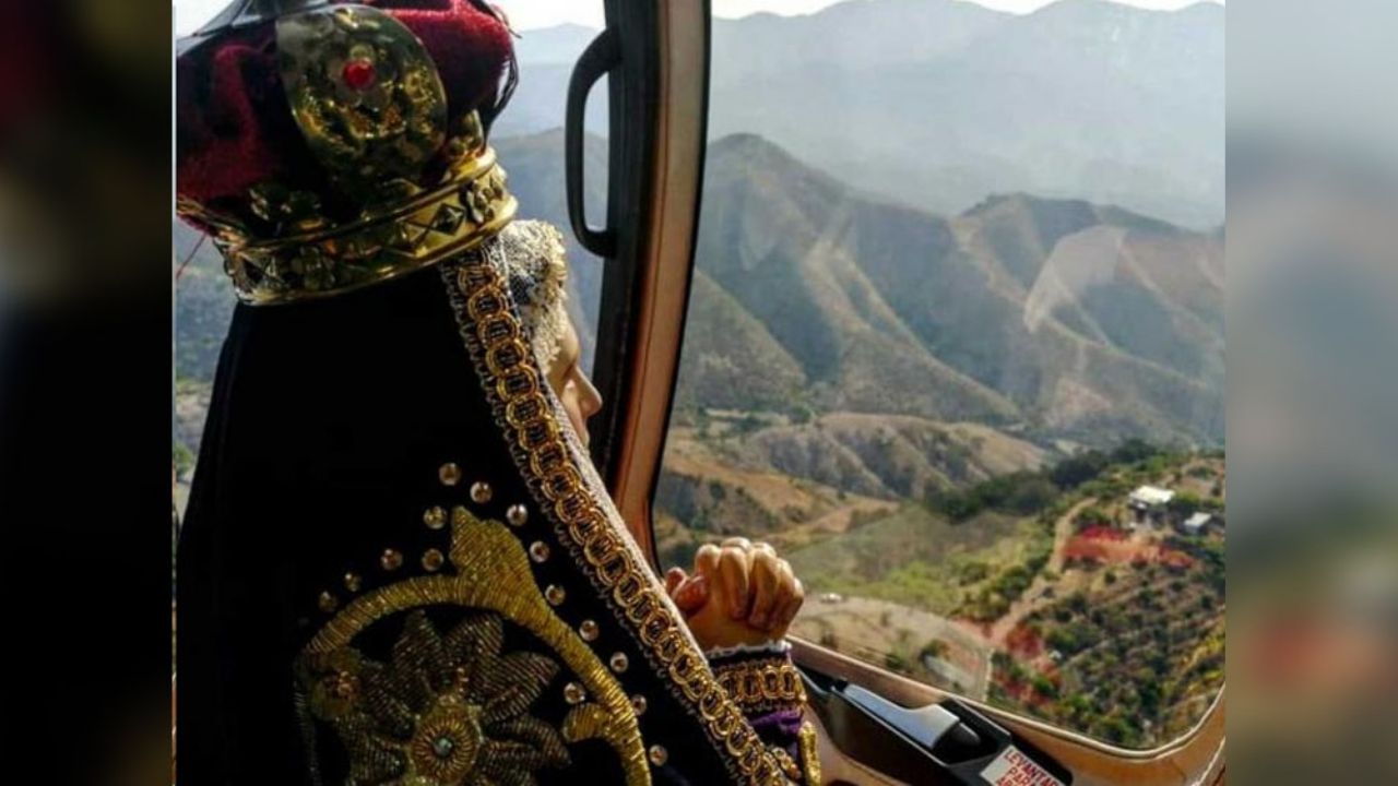 Con todo y virgen, dan bendición desde el cielo para pedir fin del coronavirus