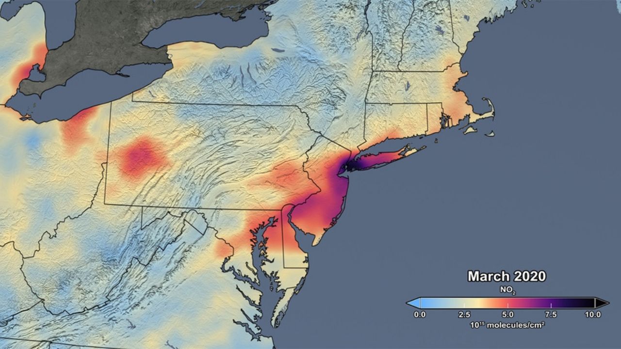¡Increíble! contaminación se reduce en EU durante la cuarentena por Covid-19